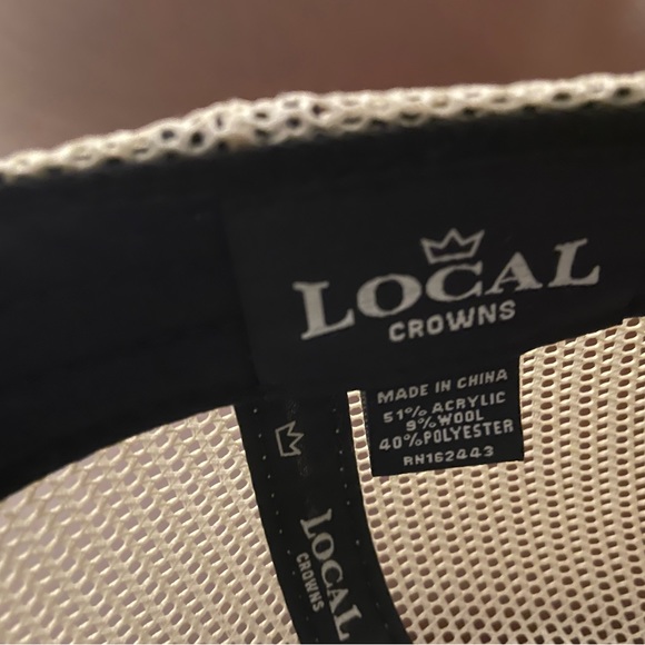 Iowa Local Crowns Statement Trucker Snapback Adjustable Hat - Gray/White - Picture 5 of 6